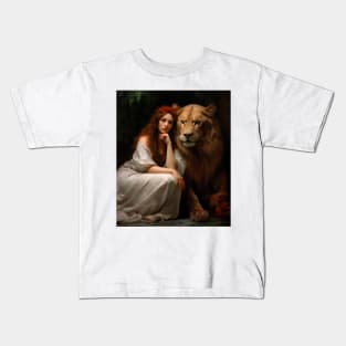 Lady and the Lion Kids T-Shirt